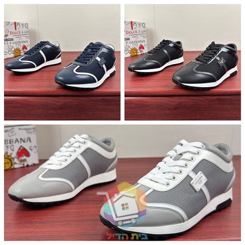 נעלי סניקרס Dolce & Gabbana עם לוחית מתכת בצד 25