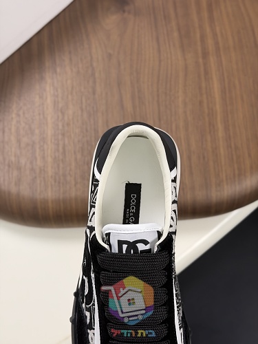 נעלי סניקרס Dolce & Gabbana עם לוגו DG מעור בצד 2