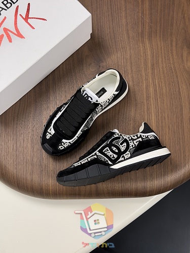 נעלי סניקרס Dolce & Gabbana עם לוגו DG מעור בצד 5