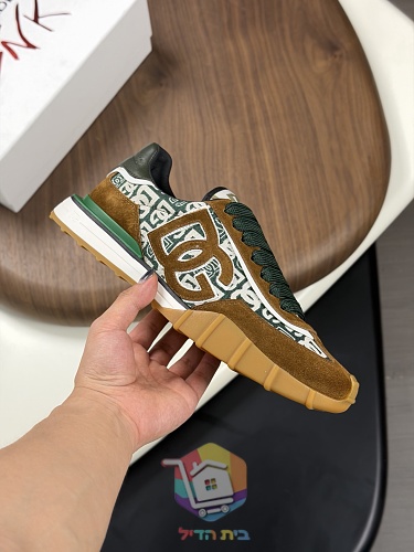 נעלי סניקרס Dolce & Gabbana עם לוגו DG מעור בצד 14