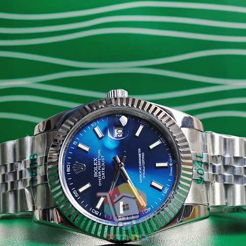 שעון Rolex Datejust בחוגה כחולה, 41 מ"מ 7
