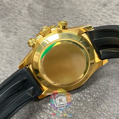 שעון Rolex Daytona בגוון זהב על רצועת גומי, 40 מ"מ 3