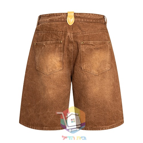 מכנסי ג'ינס קצרים Louis Vuitton חומים 5