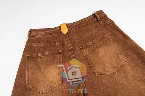 מכנסי ג'ינס קצרים Louis Vuitton חומים 9