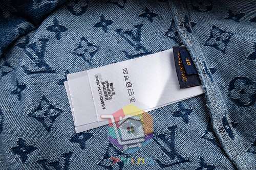 חולצת ג'ינס Louis Vuitton עם מונוגרם 9