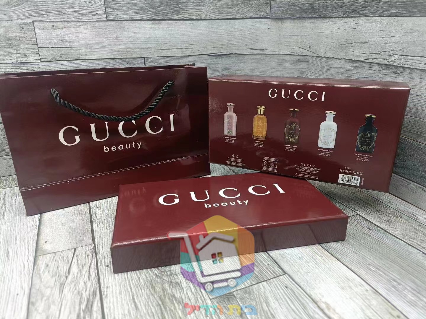 מארז מיני בשמים Gucci עם חמישה בקבוקים