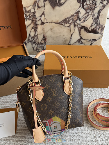 תיק Louis Vuitton בגזרת כיפה עם ידיות ורצועה 9