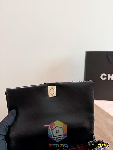 תיק Chanel Coco Handle בהדפס נחש 2