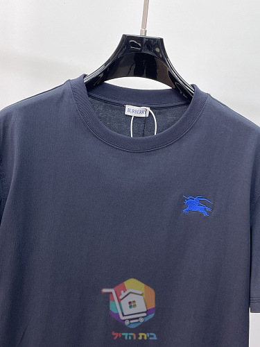 חולצת טי Burberry עם לוגו כחול בשני גוונים 3