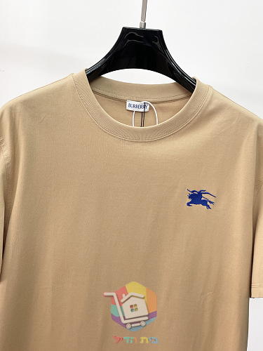 חולצת טי Burberry עם לוגו כחול בשני גוונים 16