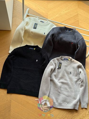 סוודר Polo Ralph Lauren בצווארון עגול בארבעה גוונים 29