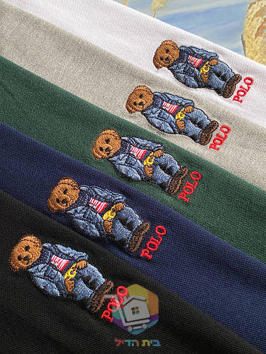 חולצת פולו Ralph Lauren עם דוב רקום 2