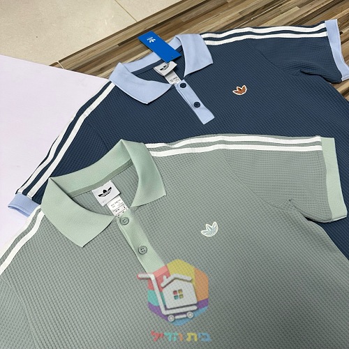 חולצת פולו adidas בסריגת ואפל 22