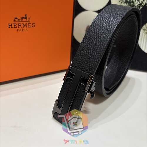 חגורת עור Hermes אבזם H 9