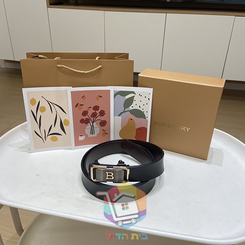 חגורת עור Burberry אבזם אוטומטי 2