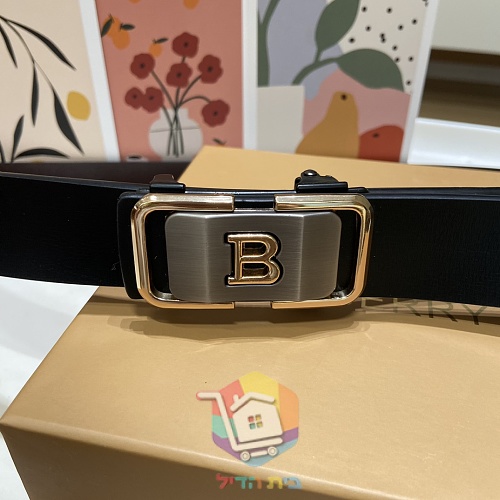 חגורת עור Burberry אבזם אוטומטי 7