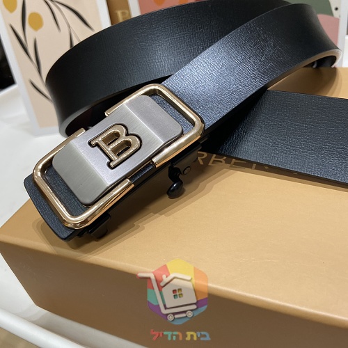 חגורת עור Burberry אבזם אוטומטי 10