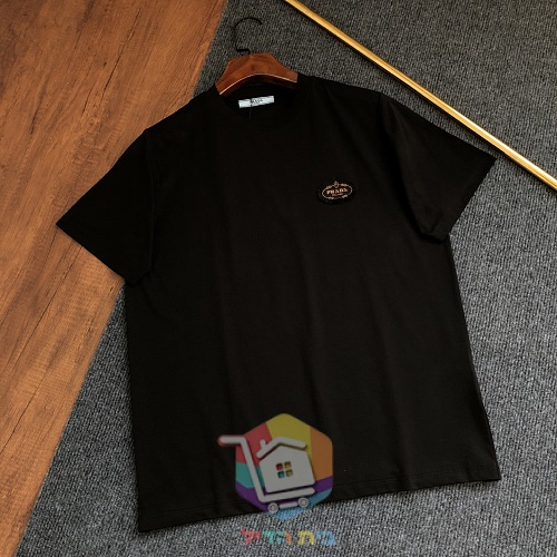 חולצת טי PRADA עם רקמת PRADA MILANO 9