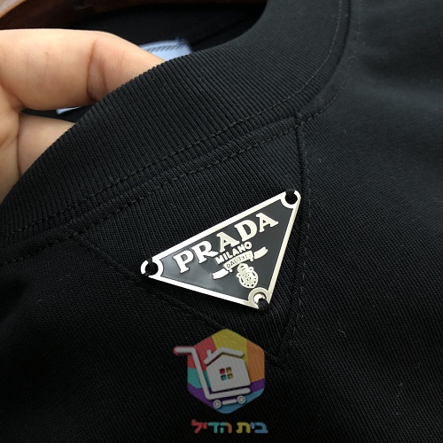 חולצת טי PRADA עם לוגו משולש 6