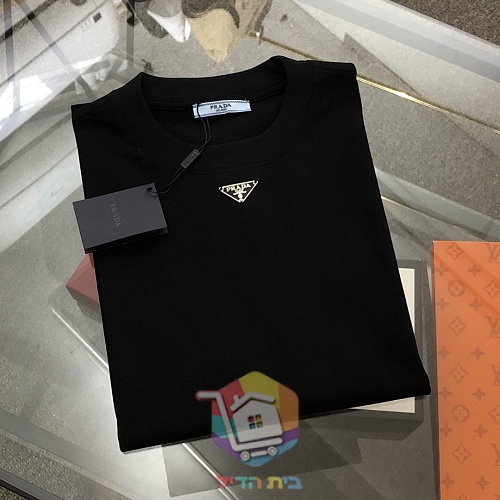 חולצת טי PRADA עם לוגו משולש 8