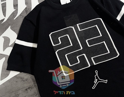 חולצת טי Jordan עם המספר 23 בסריגת ואפל 8