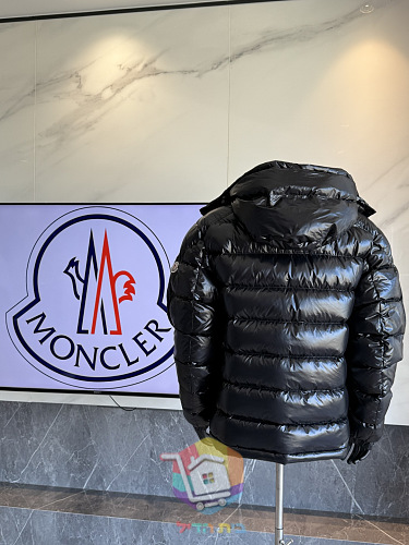 מעיל פוך Moncler שחור מבריק 14