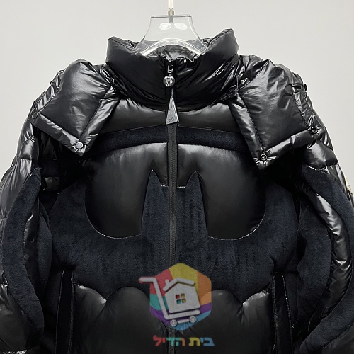 מעיל פוך Moncler שחור מבריק 19