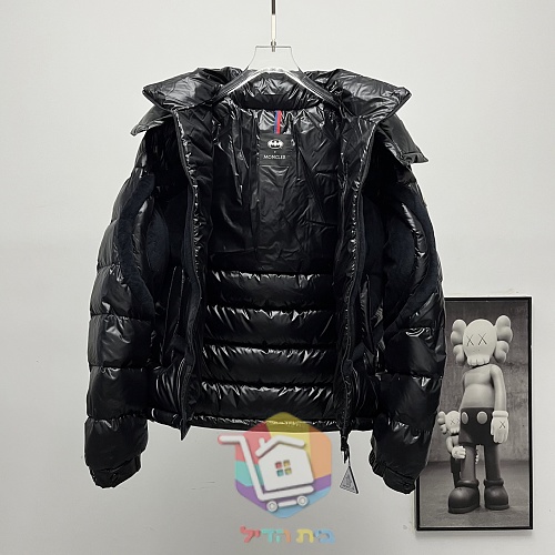מעיל פוך Moncler שחור מבריק 20