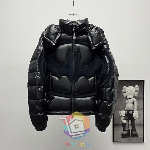 מעיל פוך Moncler שחור מבריק 23