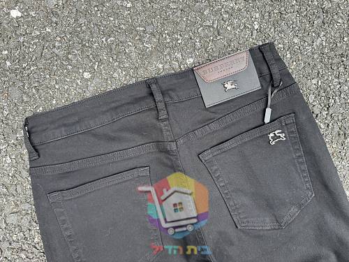ג'ינס Burberry בגזרה ישרה שחור 3