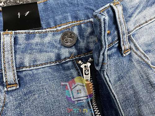 ג'ינס Calvin Klein Jeans בגזרה צרה בגוון כחול בהיר 5