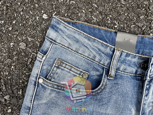 ג'ינס Calvin Klein Jeans בגזרה צרה בגוון כחול בהיר 6