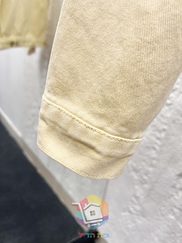סט דנים Louis Vuitton צהוב חיוור, ז'קט, מכנסי דגמ"ח 2