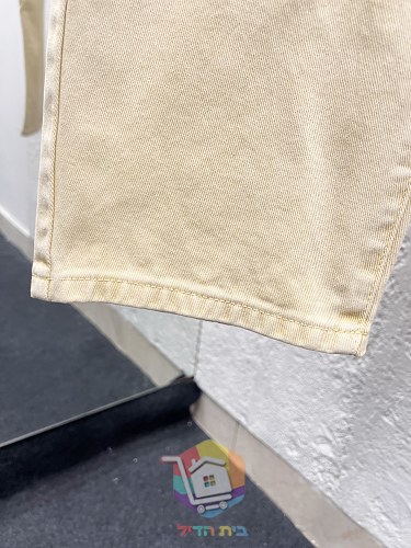 סט דנים Louis Vuitton צהוב חיוור, ז'קט, מכנסי דגמ"ח 13
