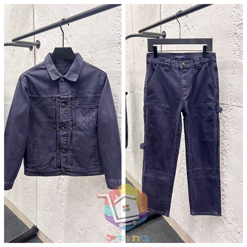 סט דנים Louis Vuitton אינדיגו, ז'קט, מכנסיים 22