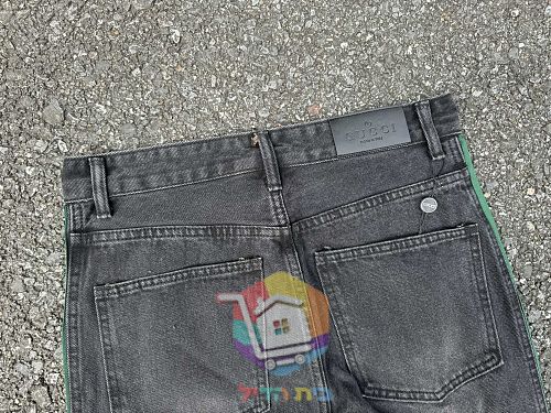 ג'ינס Gucci עם פס בצדדים בשני גוונים 13