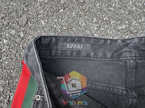ג'ינס Gucci עם פס בצדדים בשני גוונים 14