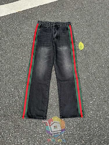 ג'ינס Gucci עם פס בצדדים בשני גוונים 22