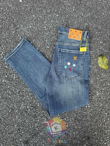 ג'ינס Louis Vuitton בגזרה ישרה שטופה 13