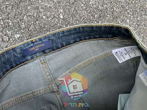 ג'ינס Louis Vuitton בגזרה ישרה שטופה 20