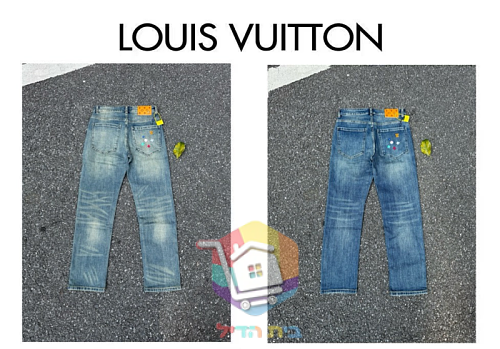ג'ינס Louis Vuitton בגזרה ישרה שטופה 27