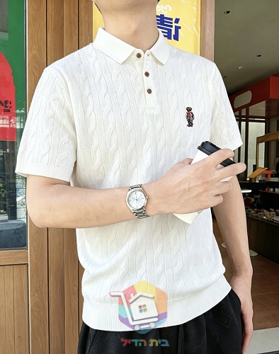 חולצת פולו סרוגה Polo Ralph Lauren בדוגמת צמות 2