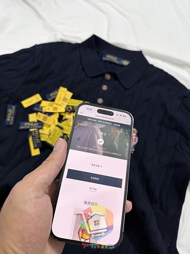 חולצת פולו סרוגה Polo Ralph Lauren בדוגמת צמות 4