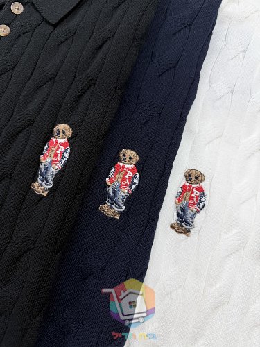חולצת פולו סרוגה Polo Ralph Lauren בדוגמת צמות 6