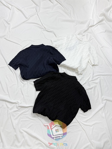 חולצת פולו סרוגה Polo Ralph Lauren בדוגמת צמות 9