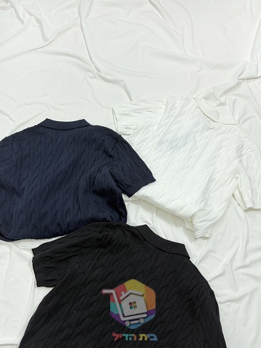 חולצת פולו סרוגה Polo Ralph Lauren בדוגמת צמות 12