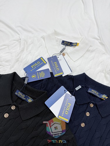 חולצת פולו סרוגה Polo Ralph Lauren בדוגמת צמות 15