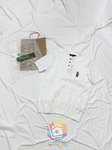 חולצת פולו סרוגה Polo Ralph Lauren בדוגמת צמות 17