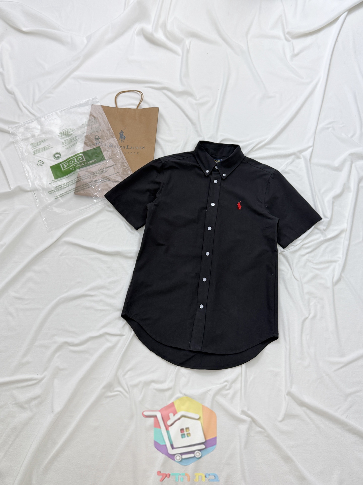 חולצה מכופתרת Polo Ralph Lauren בשרוול קצר