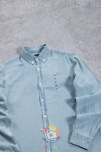 חולצת ג'ינס Polo Ralph Lauren בשרוול ארוך 4